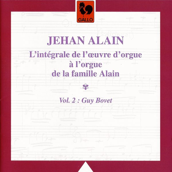 Guy Bovet - Jehan Alain - Organ