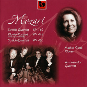 MOZART – MARLISE GANZ – AMBASSADOR QUARTETT