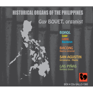 HISTORICAL ORGANS OF THE PHILIPPINES (4 CD BOX)