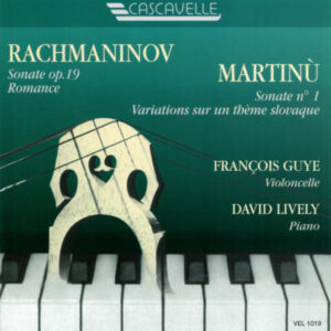RACHMANINOFF & MARTINU, CELLO SONATAS – FRANÇOIS GUYE, DAVID LIVELY