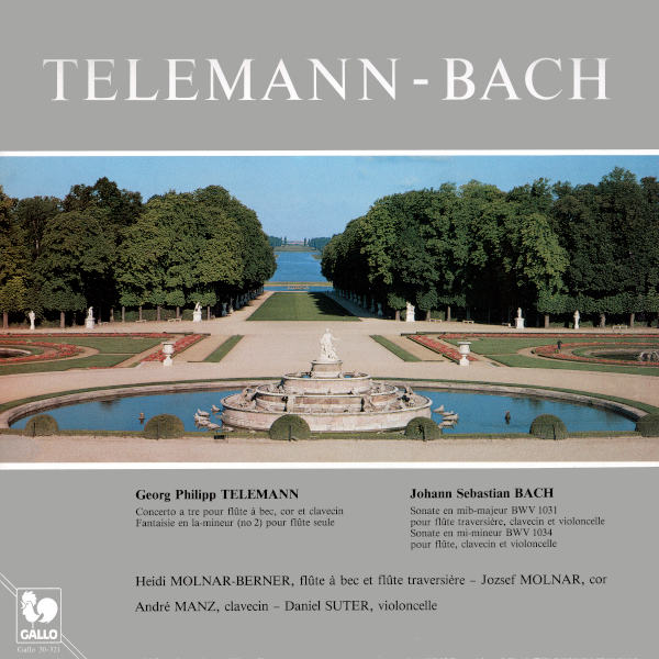 TELEMANN: Concerto a tre in F Major TWV 42:F14 - BACH: Flute Sonata in E-Flat Major, BWV 1031 - Heidi Molnar, flûte - Jozsef Molnar, cor...