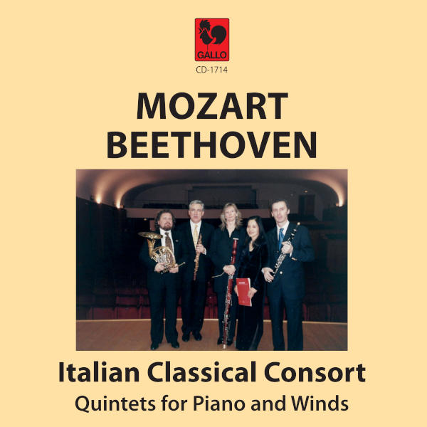 Mozart: Quintet, K 452 - Fragments, K. Anh. 88 (K. 581a) - Beethoven: Solo della Signora Cassentini - Piano Quintet, Op. 16 - Italian Classical Consort.