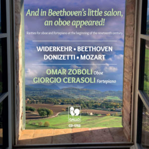 Widerkehr: Duo Sonata No. 2 in C Major – Beethoven: Septet, Op. 20: Adagio – Donizetti: Oboe Sonata in F Major – Mozart: Sonata in F Major, K. 376 – Omar Zoboli, Hautbois – Giorgio Cerasoli, Fortepiano